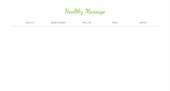 Desktop Screenshot of healthymassagewp.com