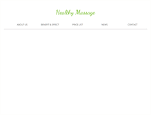 Tablet Screenshot of healthymassagewp.com